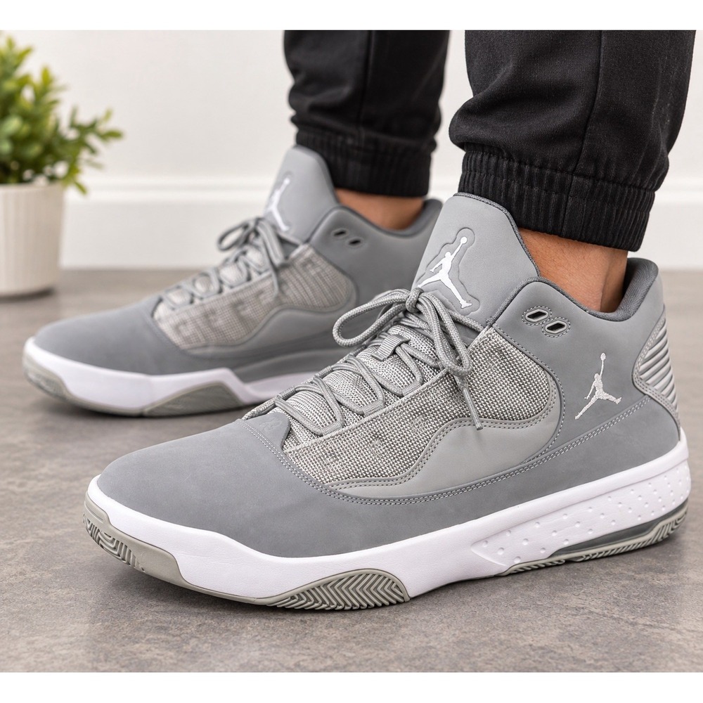 Jordan Max Aura 2 Shoes Mens Size 14 Gray Basketball Sneakers CK6636-012